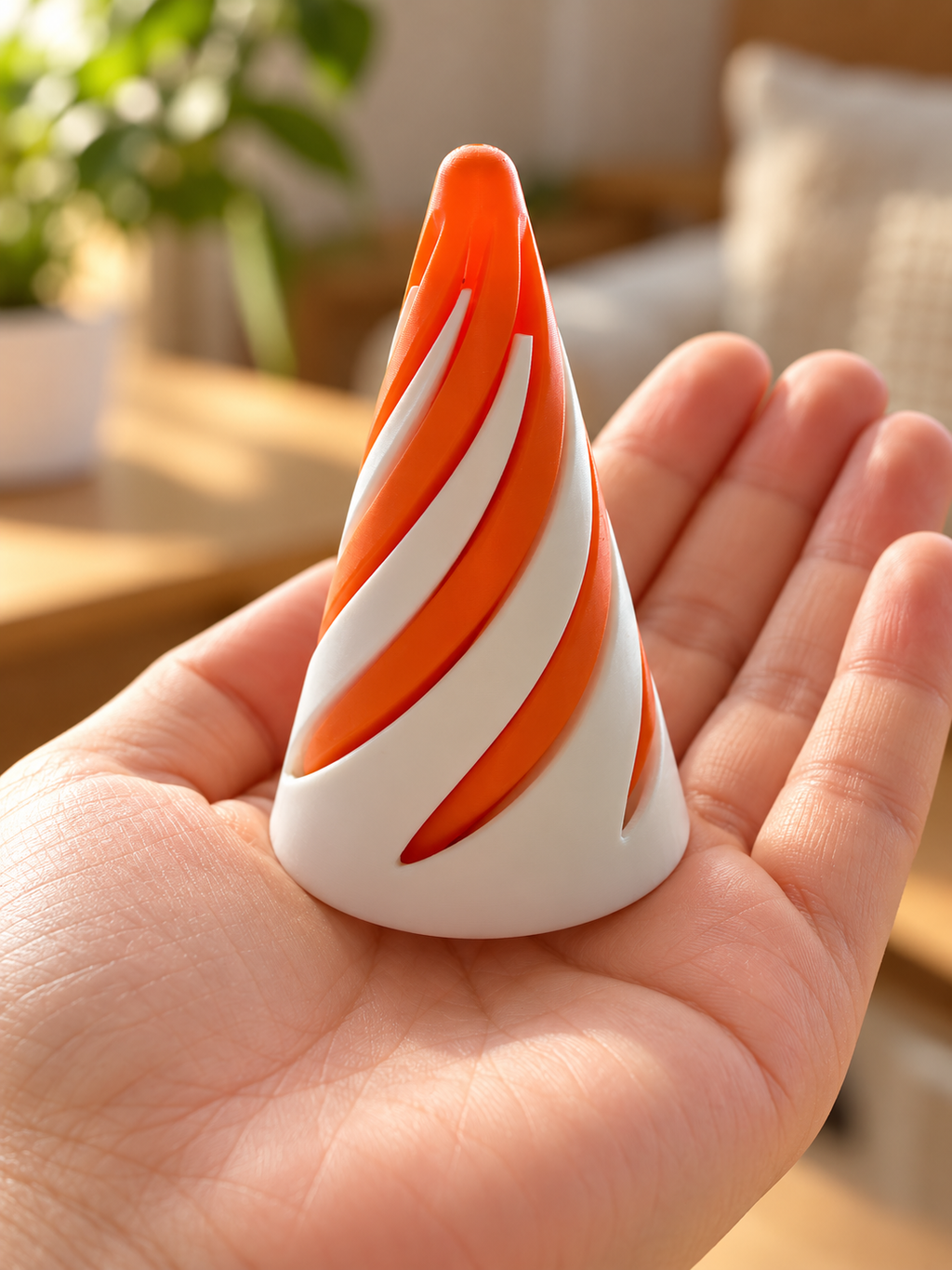 Twist & Slide Fidget — shown in hand for scale